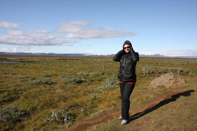 On the way to the waterfull Gulfoss