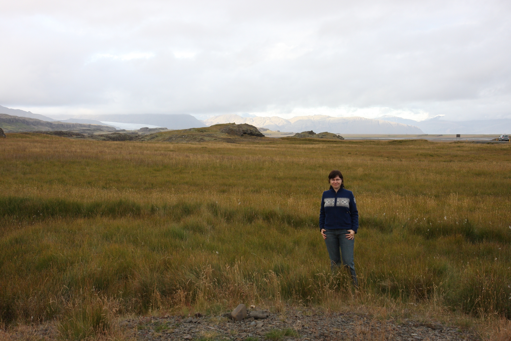 The further you go from glacier, the warmer it is!