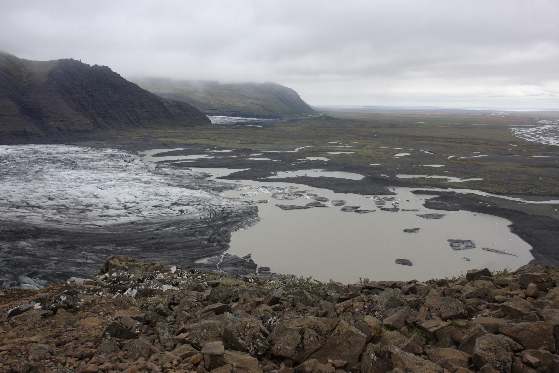 In 1996 volcano exploded below this glacier